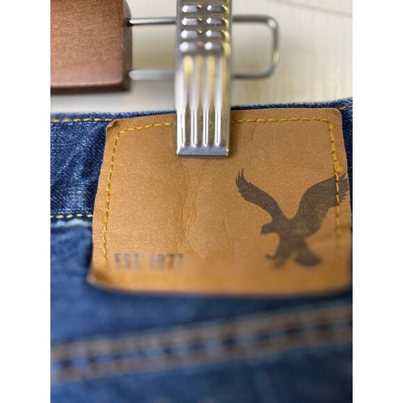 American Eagle Classic Straight Dark Blue Jeans Men's Size 30X32 - Picture 7 of 7